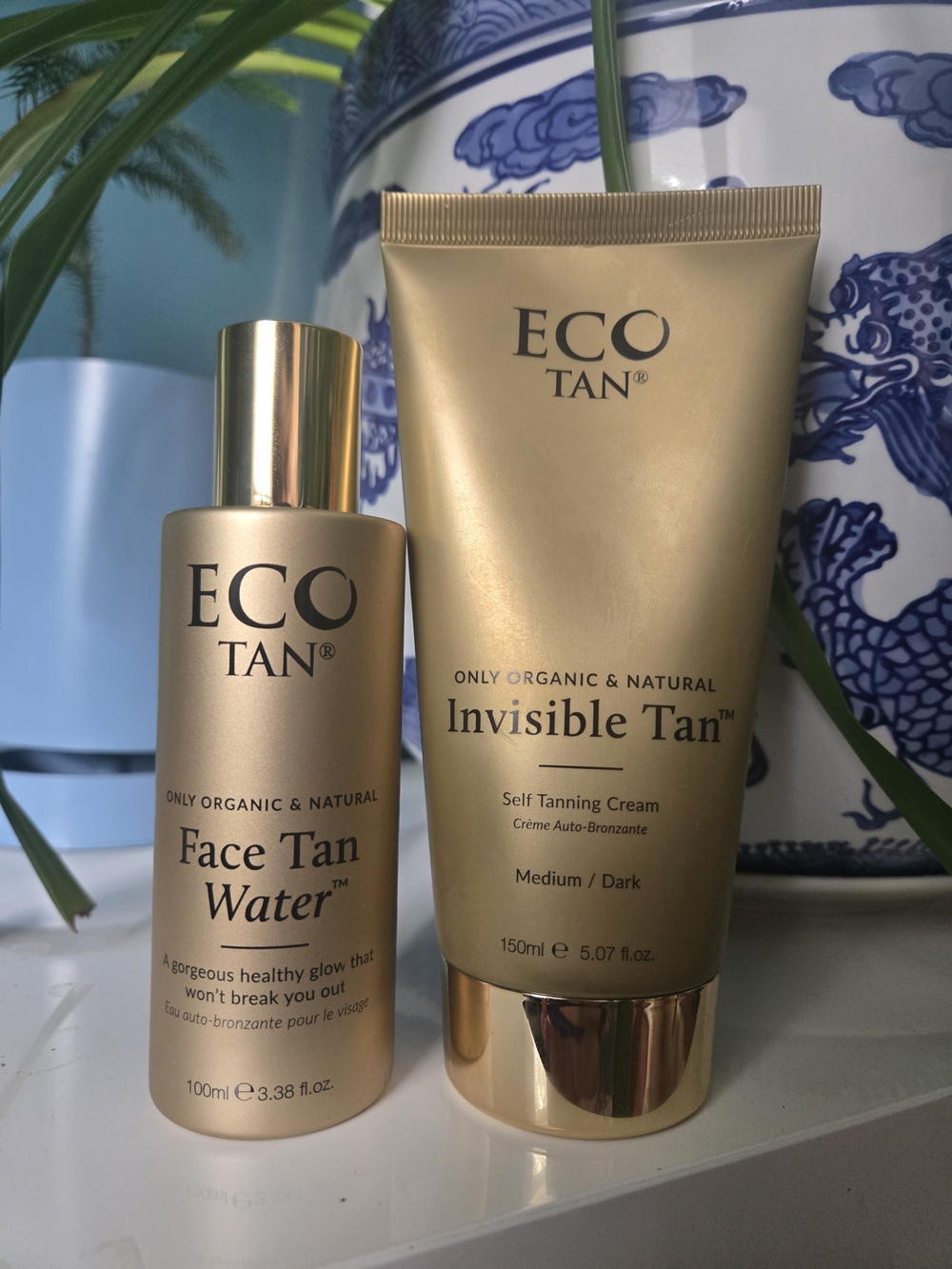 ECO TAN Face Tan Water & Invisible Tan Self Tanning Cream
